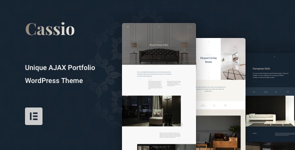 Cassio v3.4.1 – AJAX Portfolio WordPress Theme